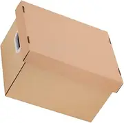 Generic Portable File Storage Case Document Organizer Box with Lid Capacity Stylish Cardboard Design for Home Office School Use for Managing Papers