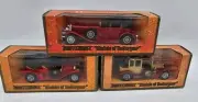 Lot Of 3 MATCHBOX MODELS OF YESTERYEAR 1912 ROLLS ROYCE SIMPLEX J'DUESENBERG BOX