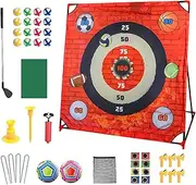 Golf Training Game - 4 in 1 Indoor Putting Game | Interactive Preschool Learning Activity, Outdoor Toy for Children Home Practice, Living Room Fun