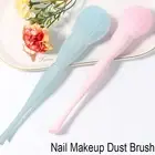 2pcs Nail Dust Powder Cleaner Brush Professional Home Salon Portable Nail Dust