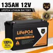 MOBI 135AH Lithium Iron Phosphate Battery LiFePO4 4WD RV 12V Deep Cycle Battery