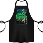 Life Is Better at 130 Bpm Dance Music DJ Cotton Apron 100% Organic