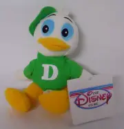 The Disney Store Dewey Duck in Green Mini Bean Bag-Beanie