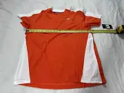 Nike Team Baseball Practice One Button Henley Men's XL Orange White BQ5399 BIN C