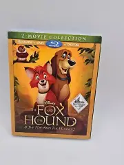 Disney's Fox and the Hound 1 & 2 BLU-RAY + DVD + Digital W/Slipcover 2-Movie Set
