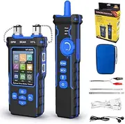 Network Cable Tester with Optical Power Meter VFL, RJ11 RJ45 Cable Toner Ethernet Cable Tester, CAT5 CAT6 Network Tester for Telephone, Ethernet, Video, Wire Tracer PoE Ethernet Tester
