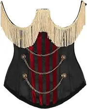 [Daisy corsets] Womens Top Drawer Burlesque Underbust Black/Dark