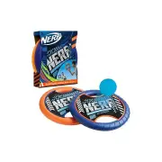 NERF Trampoline Paddle Ball & Flying Disc Set Inside-Outside Orange Ages 4+