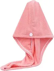 AIMALL Fast Dry Hair Cap Wrap Towel Quick Drying Turban Bath Head Magic Wrap Hat Spa for Fast Drying, Secure Button Closure, Ideal for Spa & Makeup Sessions