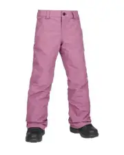 Volcom Frochickidee Insulated Kid's Snow Pants, Blurred Violet, Small