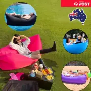 Air Bag Sofa Bed Fast Inflatable Lazy Lounge Sleeping Camping Hiking