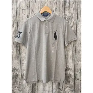 【小比美國代購】【Ralph Lauren POLO】RL 男生大人經典款大馬灰色 POLO衫