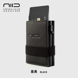 NIID x SLIDE II Mini Wallet 防盜刷科技皮夾 - 墨黑