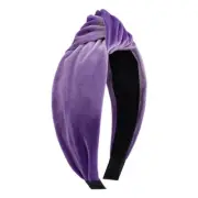 Velvet Knotted Headbands for Women - Wide Top Knot Non-Slip Hair Hoop