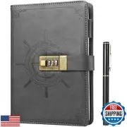 Kesote Diary with Lock, Refillable Journal with Lock Diary Organizer with Pen