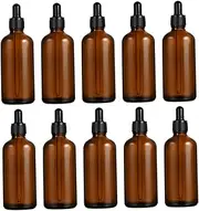 Healeved 10Pcs Refillable Empty Bottle with Essential Oil Container for Travel DIY Perfume and Aromatherapy Blends Durable Reusable Easy to Clean and Fill