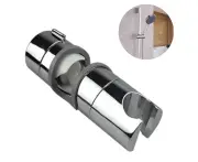 Adjustable Sliding Bar Shower Bracket, Universal 18-25Mm OD Rail Head Bracket 360 Degree Swivel Bracket - Gray
