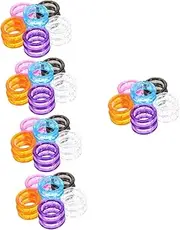 WRITWAA 5sets Silicone Finger Rings for Scissors Protective Rings for Pet Grooming Hair Styling Skid Design Flexible Durable Accessories for Hair Stylist Supplies Multiple Colors 12pcs*5