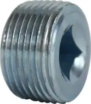 Countersunk Plug Square Socket, 1-1/2", Zinc Plated, Galvanized Steel 66637