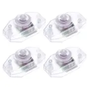 4pcs Rotary Cord Switch 2A Slide Control Lamp Dimmer 100-Watt Transparent