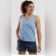 NWT Title Nine Wanderer Tank Top Blue Dri Release Sweat Wicking Wrinkle Free,XL