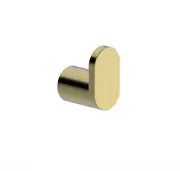 Lorena Brushed gold towel hook. Satin gold robe hook