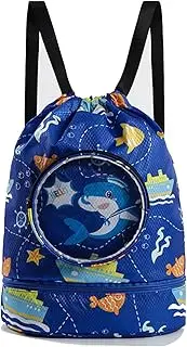 [ZIXINZIYI] Swim bag, Large capacity swim backpack, Cute beach bag,Dry wet separation backpack