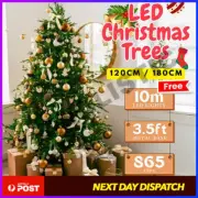 LED Pre-lit 1.8m/1.2m Tabletop Christmas Trees Small Bushy Xmas Decorations