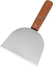 BBQ Scraper for Grill Cleaning, BBQ Scraper, Stainless Steel Roasting Shovel, BBQ Scraper with Bevel Cuts for Roasting Care with Wooden Handle for Cooking, Grill Cleaning, Grilling