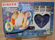 KIT Singer DENIM PARTY Pack Iron ON & SEW CREATE Design 8+ BEADS Sequins CRAFT