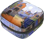 Period Bag,Sanitary Napkin Storage Bag,Farm House Sky,Tampon Holder for Purse
