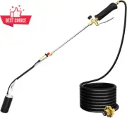 Propane Torch Weed Burner 800000 BTU Gas Blow Torch 10FT Hose Turbo Trigger Igni