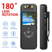Mini Body Camera 4K 2K 1080P WiFi Wearable Pocket Camcorder Audio Video Recorder