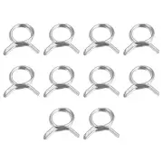 Double Wire Spring Hose Clamp, 10pcs 304 Stainless Steel 11mm Spring Clips