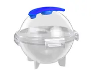 Small Ice Ball Mold Food Grade PP Easy Demould DIY Compact Ice Cube Tray for Kitchen-Blue