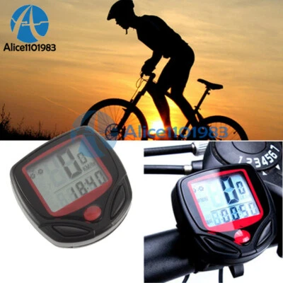 Bike Bicycle Cycling LCD Computer Odometer Speed Speedometer Waterproof Meter