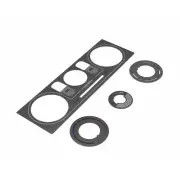 LABELED BRUSHED STAINLESS HEATER PANEL BLACK BRUSHED FITS NB Jass 2129