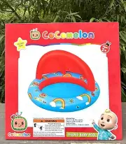 New Cocomelon Toddler Inflatable Shaded Pool Ages 2+ NIP 0057