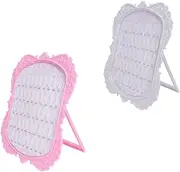 FOMIYES 2pcs Manicure Display Boards Nail Gel Display Frame Nail Salon Decor Abs Material Use