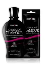 American Glamour Elite Solarium Tan Accelerator With Bronzer X3