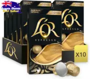 100x Espresso Vanilla Coffee Capsules Pods Aluminium Nespresso Compatible