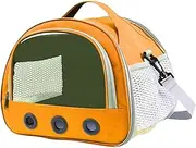 Carrier Bag for Guinea Pig and Hamster Lightweight Reptile Travel Bag, Orange