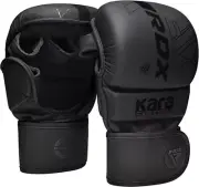 RDX MMA Gloves Sparring Grappling, Hybrid Open Palm Martial Arts Mitts Men Women