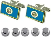 [Select Gifts] Shirt Dress Studs Minnesota Flag Cufflinks