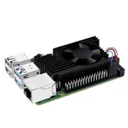 Aluminum Heatsink with PWM Controllable Fan for Raspberry Pi 4, Pi 4 Armor Li...