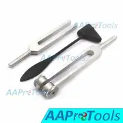 3 Aluminum Sensory Tuning Forks C 128 512 + Taylor Percussion Hammer A+ Quality