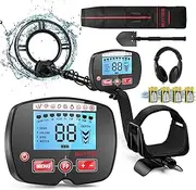 BUYTES Metal Detector for Adults Professional: Higher Accuracy Higher Sensitivity 9 Categories Metals Gold Detector with LCD Display, 4 Modes, Upgraded DSP Chip 12.8” Detection Depth Metal Detectors