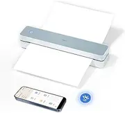 PRT MT610 Pro Bluetooth Thermal Printer Support 8.5" X 11" US Letter A4 A5, Portable Printer Wireless for Travel, Compatible with iPhone, Android & Laptop, Dark Gray
