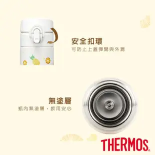 【THERMOS膳魔師】不鏽鋼彈蓋真空保溫杯400ml(JNI-402PA)