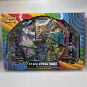 [SEALED](W/ CUSTOM ACRYLIC CASE) Pokemon Eevee Evolutions Premium Collection Box
